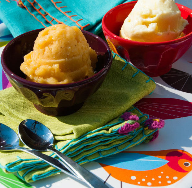 Peach and Pineapple Sorbet recipe